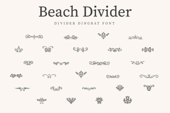 Beach Divider: A Creative Dingbat for Real Projects