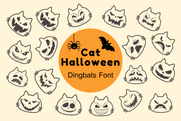 Cat Halloween Font: Spooky Style for Crafters