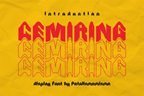Cemiring: A Wave-Like Font for Digital Marketing