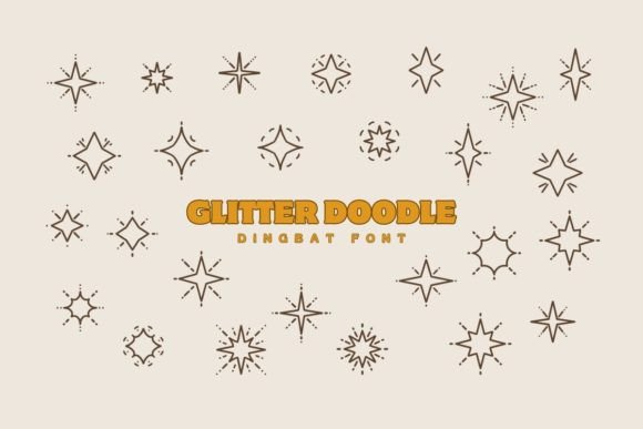 Glitter Doodle: A Sparkly Typeface for Editorial Design