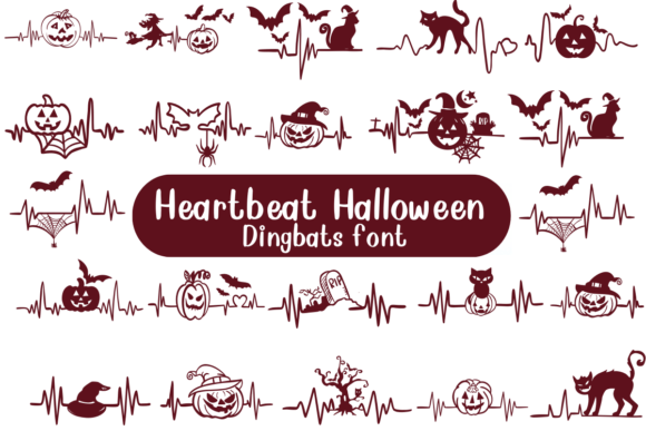 Heartbeat Halloween Font for Business