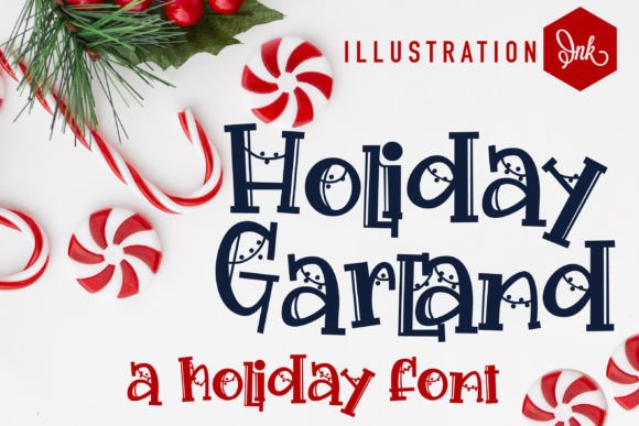 Holiday Garland Font