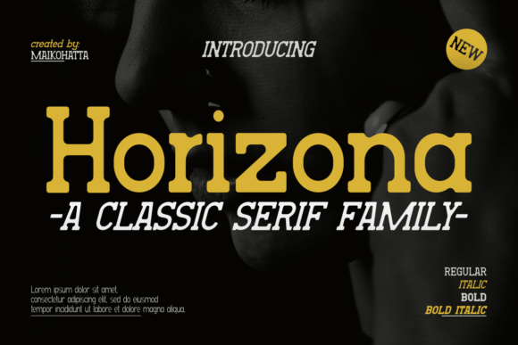 Horizona: A Classic Serif Font for Makers