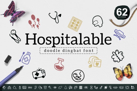 Hospitalable: A Bold Dingbat for Designers