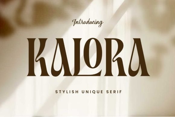 Kalora: A Luxurious Serif Font