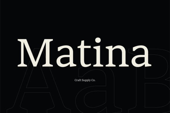Matina: A Serif Font for Impactful Design