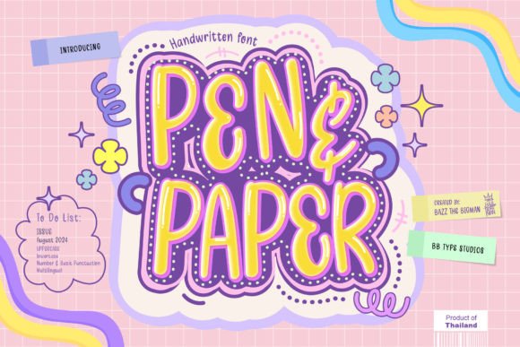 Pen and Paper: A Font That Brings Joy