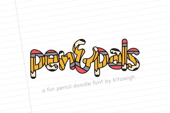 Pen Pals Font: Playful Typography for Crafters