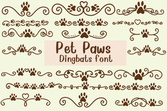 Pet Paws: A Playful Font for Business Branding