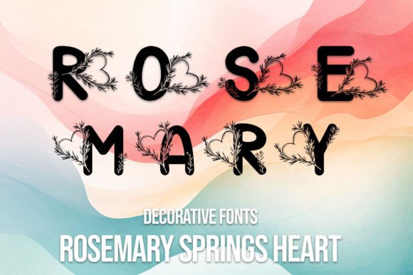 Rosemary Springs Heart Font