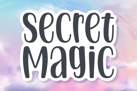 Secret Magic Font for Creative Projects