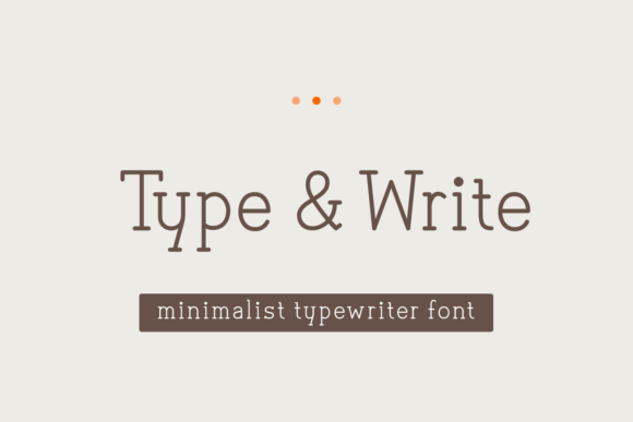 Type Write Font for Craft Projects